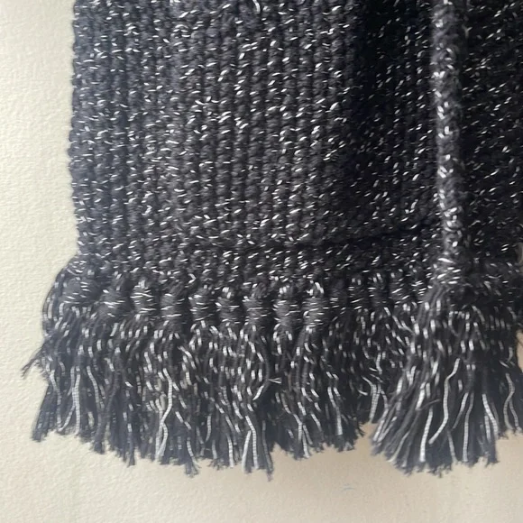 MADEWELL Memento Fringe Open Cardigan Sweater Blogger Favorite Black Size XS - Picture 7 of 9